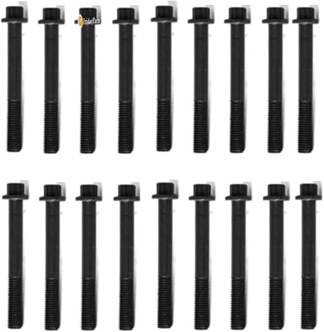 ya 9 6.5.3 18 pcs cylinder head bolts for Isuzu engine 4JG1 4JG1T 4JB1