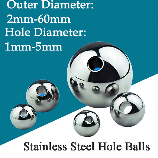 Stainless Steel Hole Balls Solid Perforated Steel Ball Outer Diameter 2mm-60mm