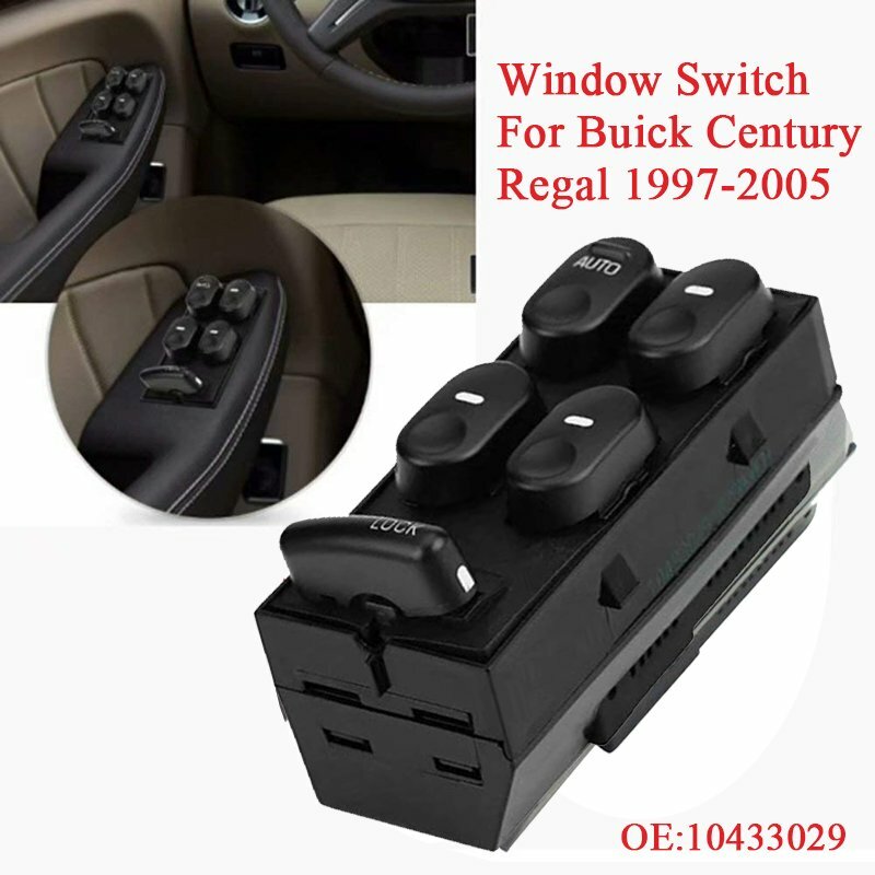 ya 1 8.5.2 Front Master Power Window Lock Switch Driver Side Left for Buick Century Regal