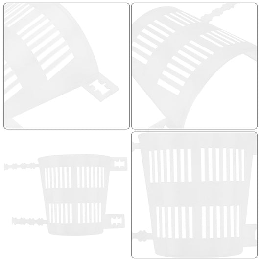 ya 14 10pcs Root Control Plant Pots Flower Planting Pots Orchid Planter (Transparent)