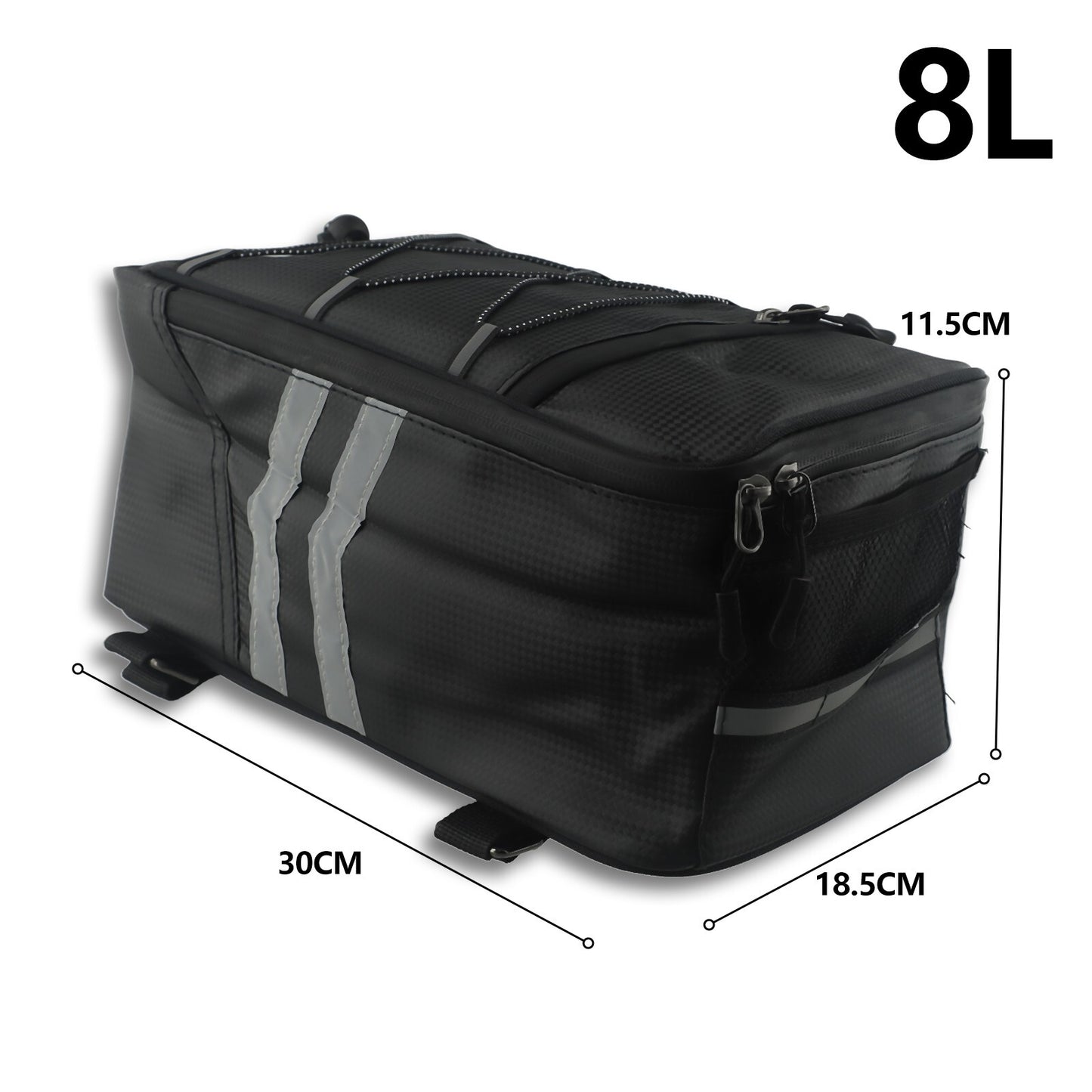 ya 12 5.21 8L Large Capacity Bag Waterproof Bike Cycles Rear Rack Trunk Bag Pannier