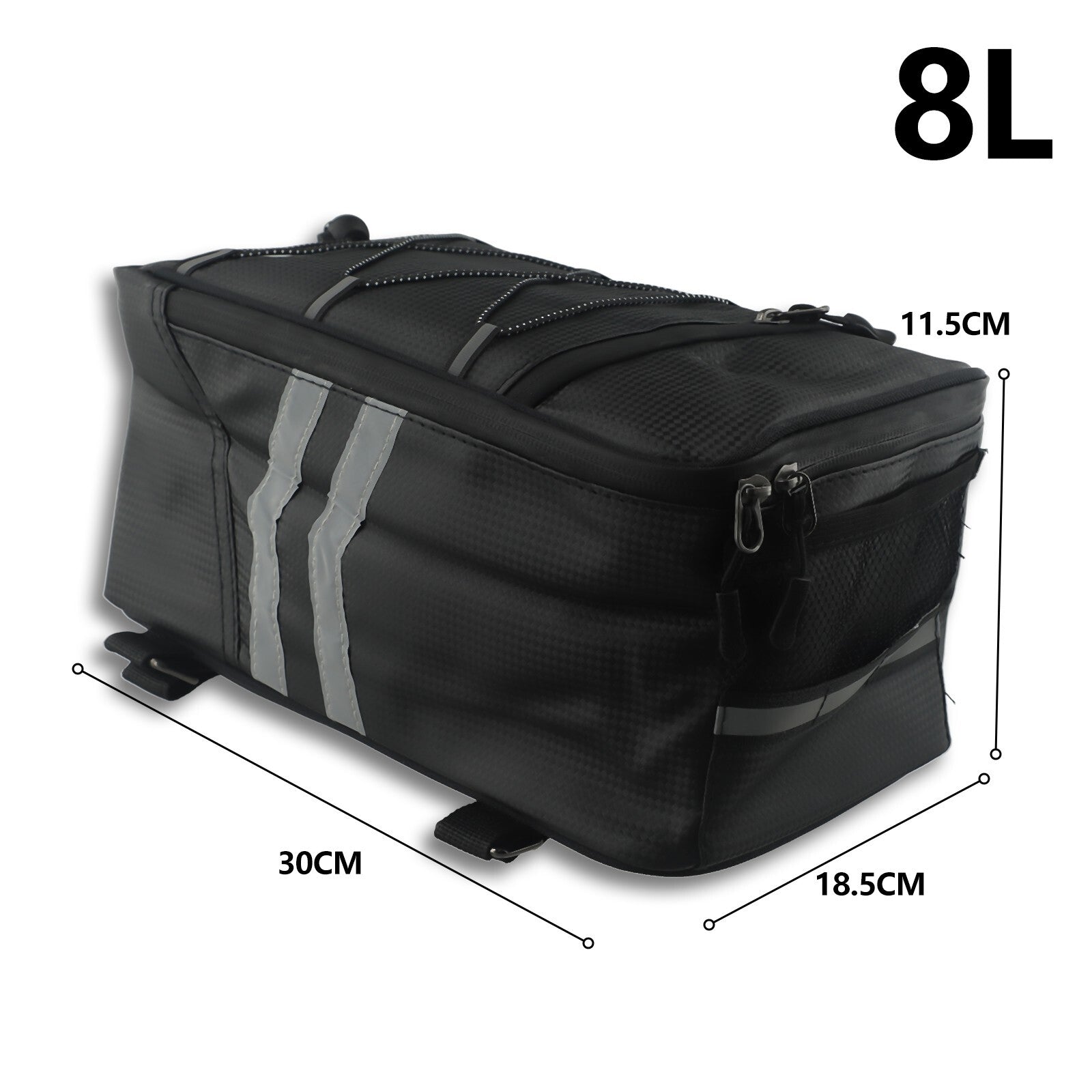 ya 12 5.21 8L Large Capacity Bag Waterproof Bike Cycles Rear Rack Trunk Bag Pannier