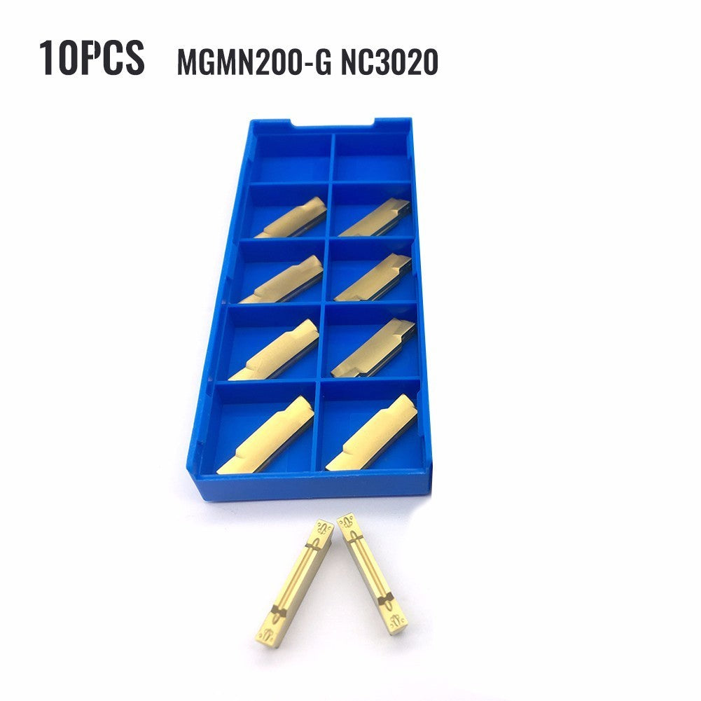 ya 16 10PCS Grooving Inserts Carbide Inserts Grooving Lathe Lathe Cutter MGMN200
