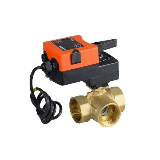 System Water Pipe Regulating Control Valve 3 Through 2  electric Ball Valve