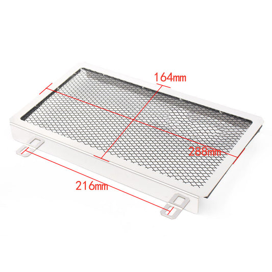 ya 1 7.8 Radiator Guard Oli Grill Cover for Kawasaki 250R/300R 2013-2015 BLK/Silver