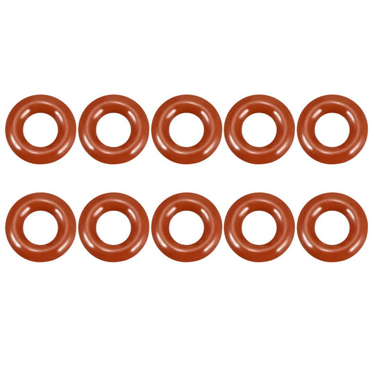 ya 1 7.2 Silicone O-Ring 9mmx4.2mmx2.4mm VMQ Seal Rings Sealing Gasket Red 10Pc