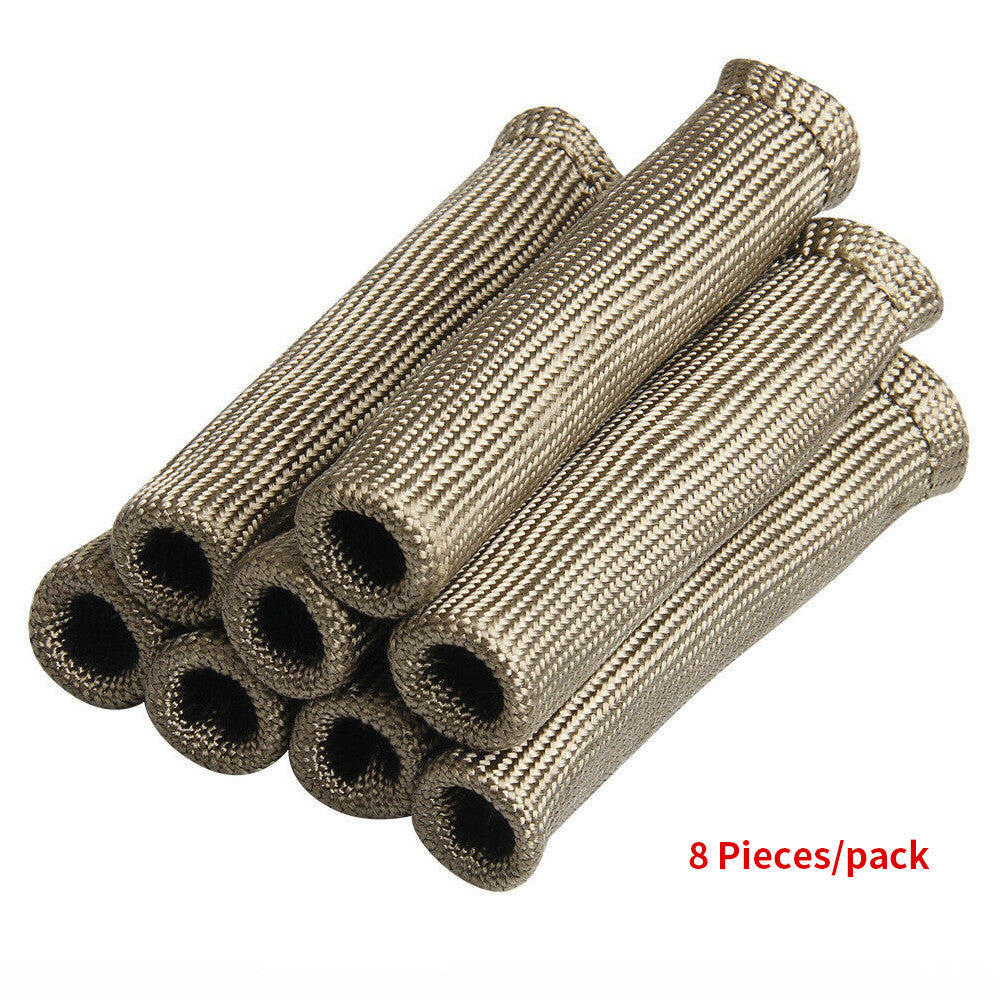 ya 5 8.7 8 PCS Synthetic Spark Plug Wire Boots Protector Sleeve Heat Shield Cover