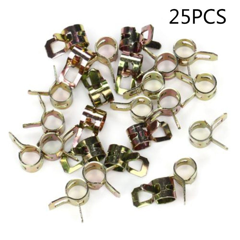 ya 14 1/4 inch Fuel Line Clamps Spring Clip Action Clamps 25pcs Brand New