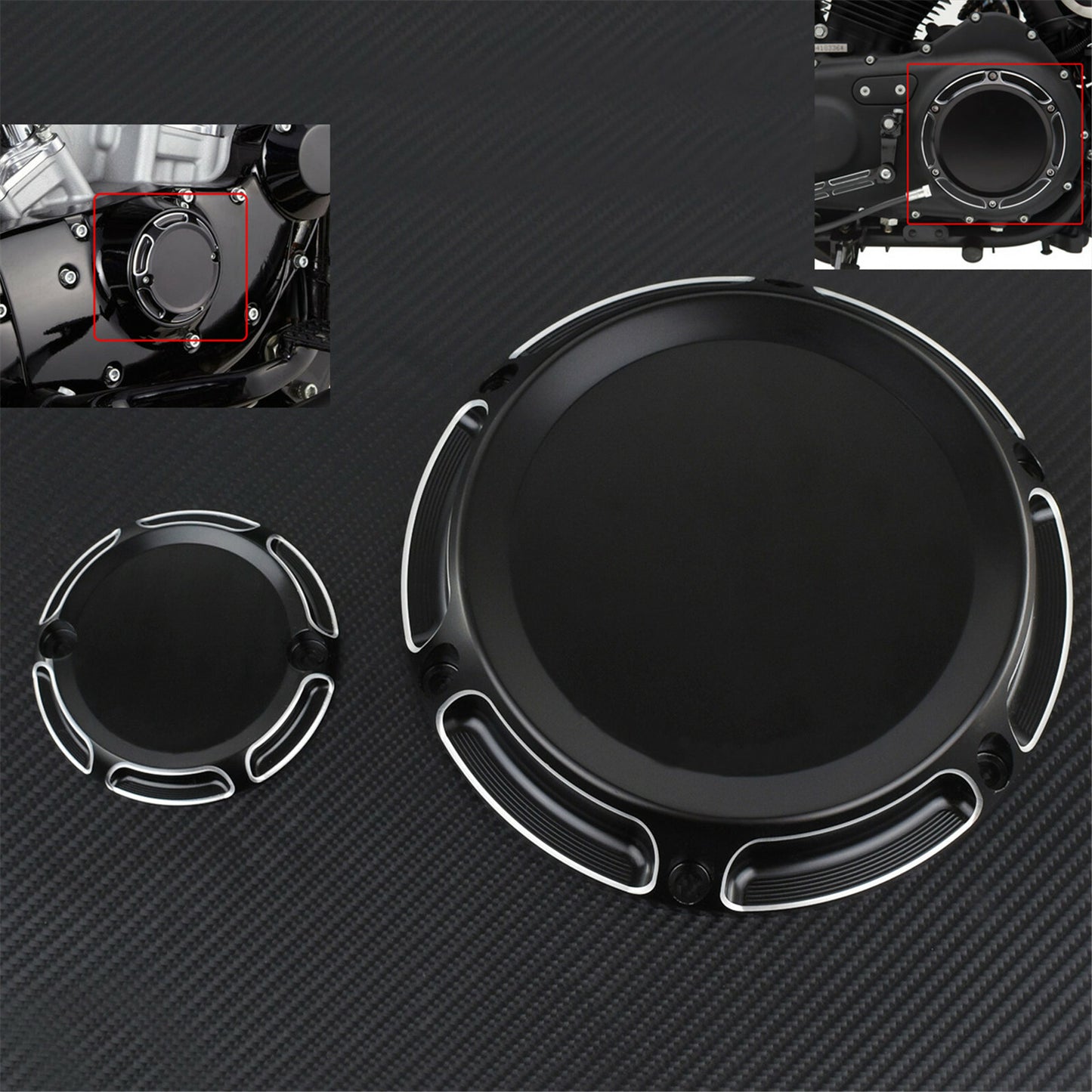 ya 2 6.30 Black CNC Derby Cover Timing Timer Cover Fit for Harley Sportster XL XR 2004-19