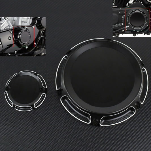 ya 2 6.30 Black CNC Derby Cover Timing Timer Cover Fit for Harley Sportster XL XR 2004-19
