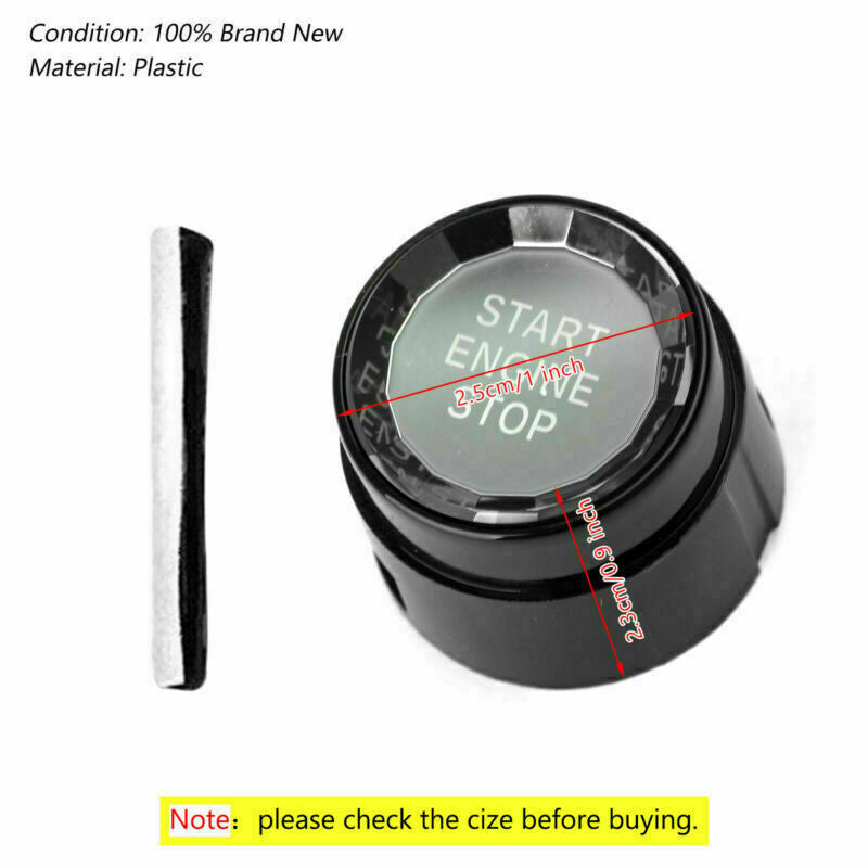 ya 1 8.5.2 Black Start Stop Engine Push Button Switch Cover Crystal For F Chassis F30