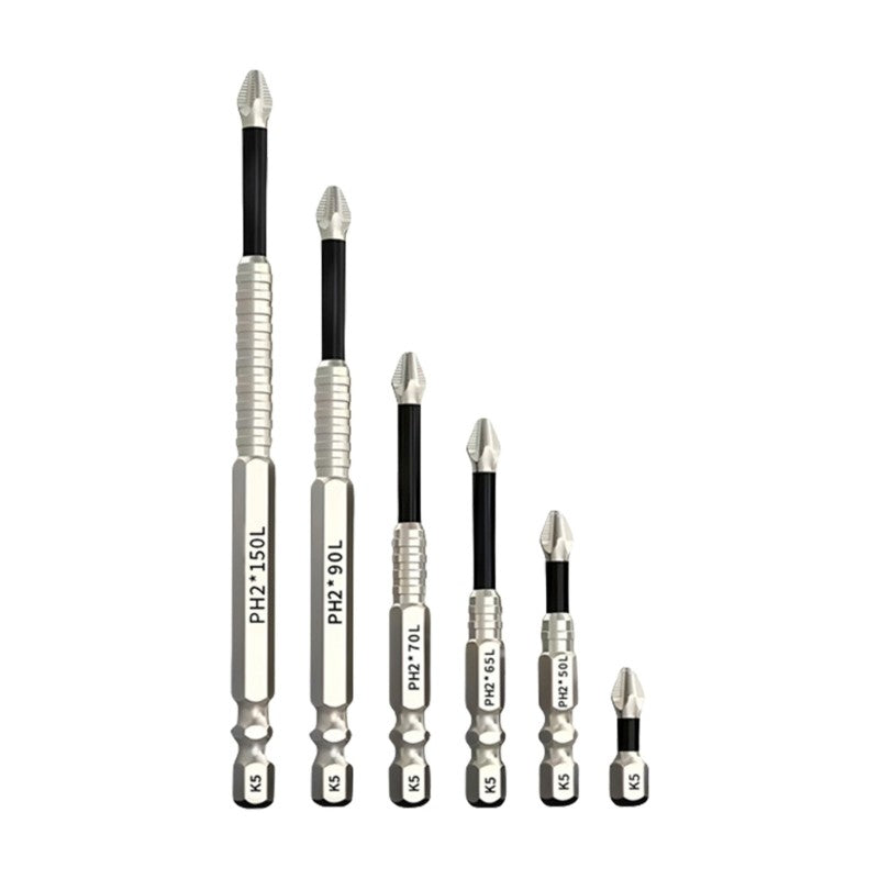 ya 26 Heavy Duty Screwdriver Drill Bit 6Pcs For Electric Manual Impact Driver
