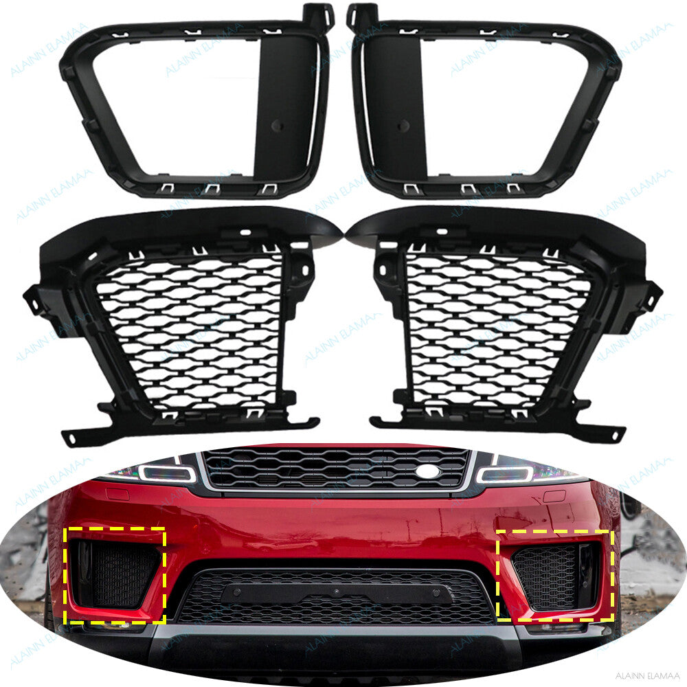 ya 27 6.18 Front Bumper Vent Cover Grille r for Range Rover Sport L494 2018-2021,L&R,4PCS