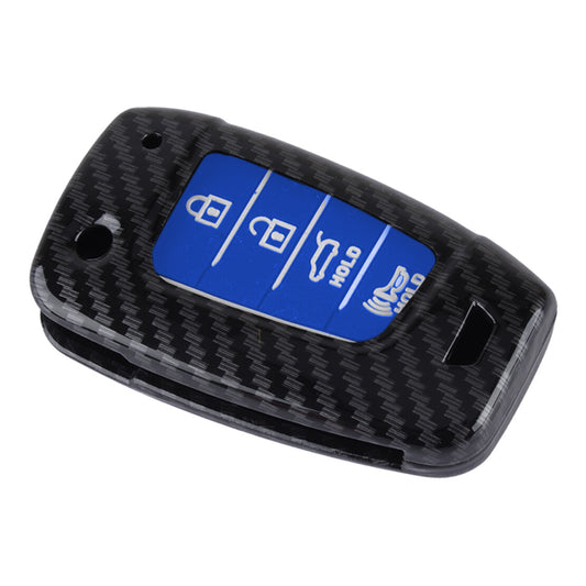 ya 10 5.28 Carbon fiber ABS keychain protective cover suitable for modern Accent Kona 2017-2023