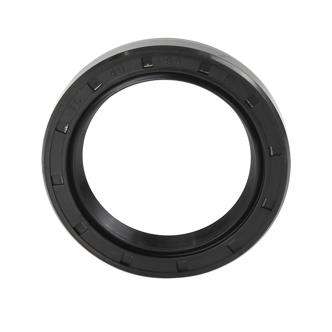 ya 5 8.7 40mm x 55mm x 8mm Black Rubber Cover Double Lip TC Oil Shaft Seal