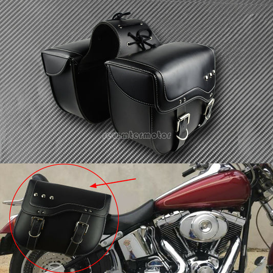 ya 11 6.5 2pc Motorcycle Saddle Bag Bike Side Storage Fork Tool Pouch Fit for Harley XL883
