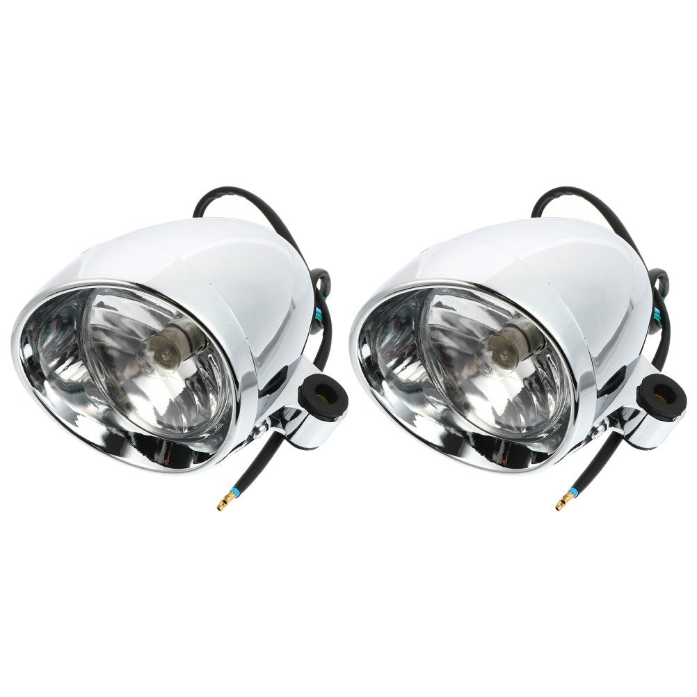 ya 4 6.17.2 2 Pcs Motorcycle Headlight Driving Fog Light Auxiliary Spot Lamp Parts