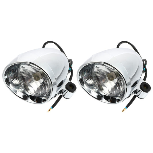 ya 4 6.17.2 2 Pcs Motorcycle Headlight Driving Fog Light Auxiliary Spot Lamp Parts