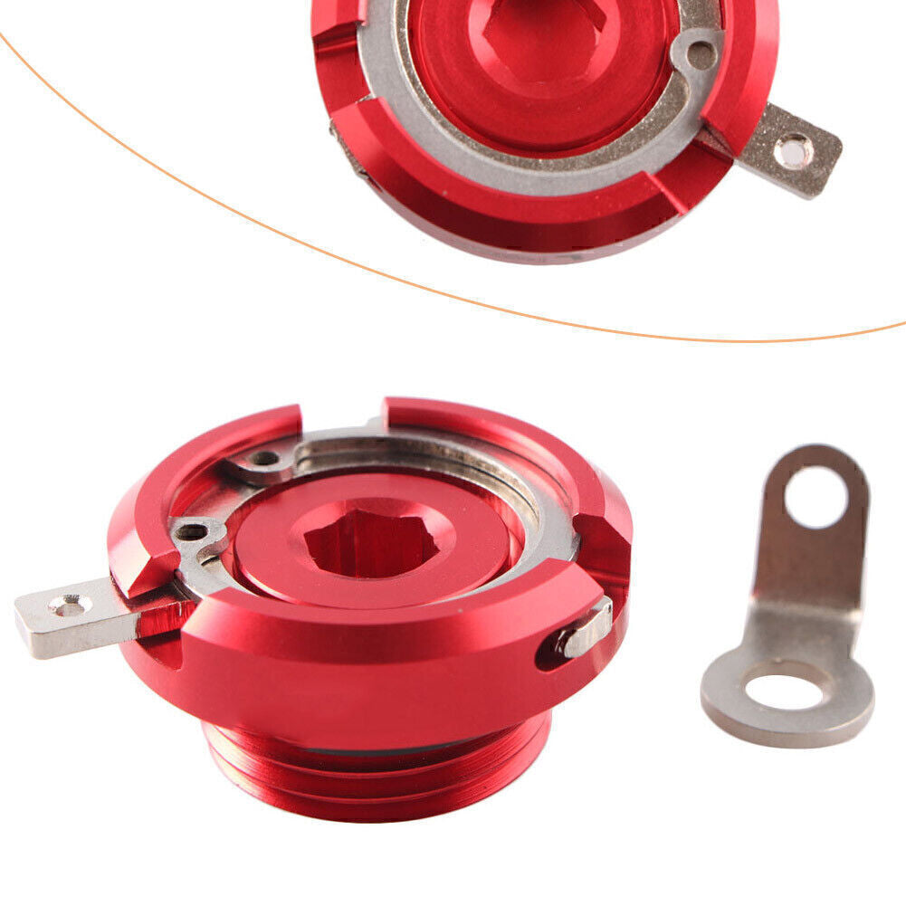 ya 12 5.21 for BMW S1000RR 2009-2013 2010 2011 2012 M24 x 2.0 Red Oil Filler Cap Set