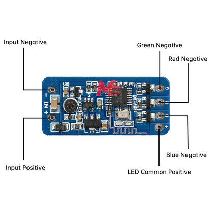 ya 14 5PCS 5V 12V 24V RGB Flashing Module LED Strip Light Controller Color Change