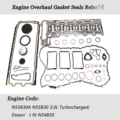 ya 5 8.7 Engine Full Gasket Set for BMW 135i 335i M135i 435i 535i 640i X5 X6 3.0T N55B30