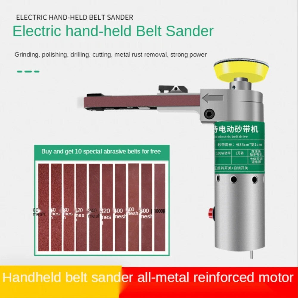 ya 17 Electric Belt Sander Speed Adjustable Sanding and Polishing Drill Sander