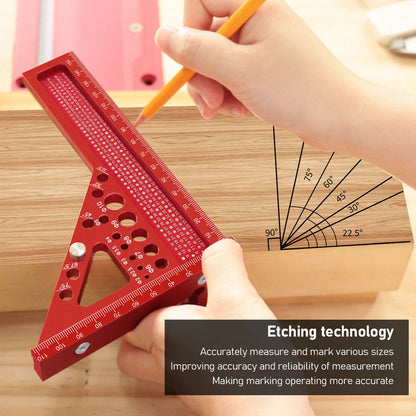 ya 14 3D Multi Angle Measuring Ruler Metric 22.5-90 De Woodworking Square