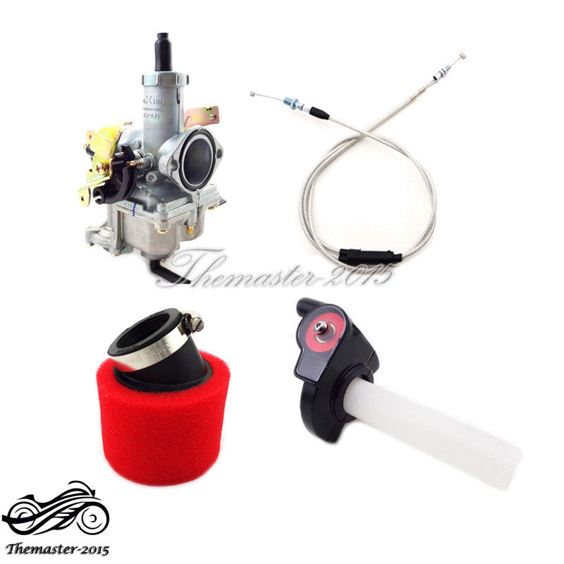 ya 4 6.17 PZ30 Pump Carburetor Throttle Dual Cable Air Filter For 200 250cc ATV Dirt Bike