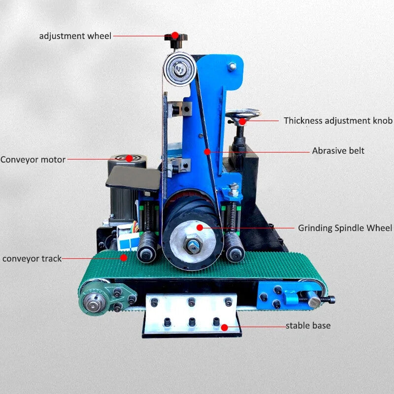 ya 17 Small Metal Flat Polishing and Sanding Machine Automatic Bench Belt Machine