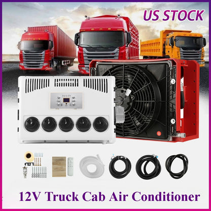 ya 5 8.7 12V Car Truck RV Caravan Air Conditioner For Engineering Bus Universal Split A/C