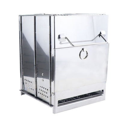ya 25 Portable Folding Stainless Split Stove Lightweight for BBQ