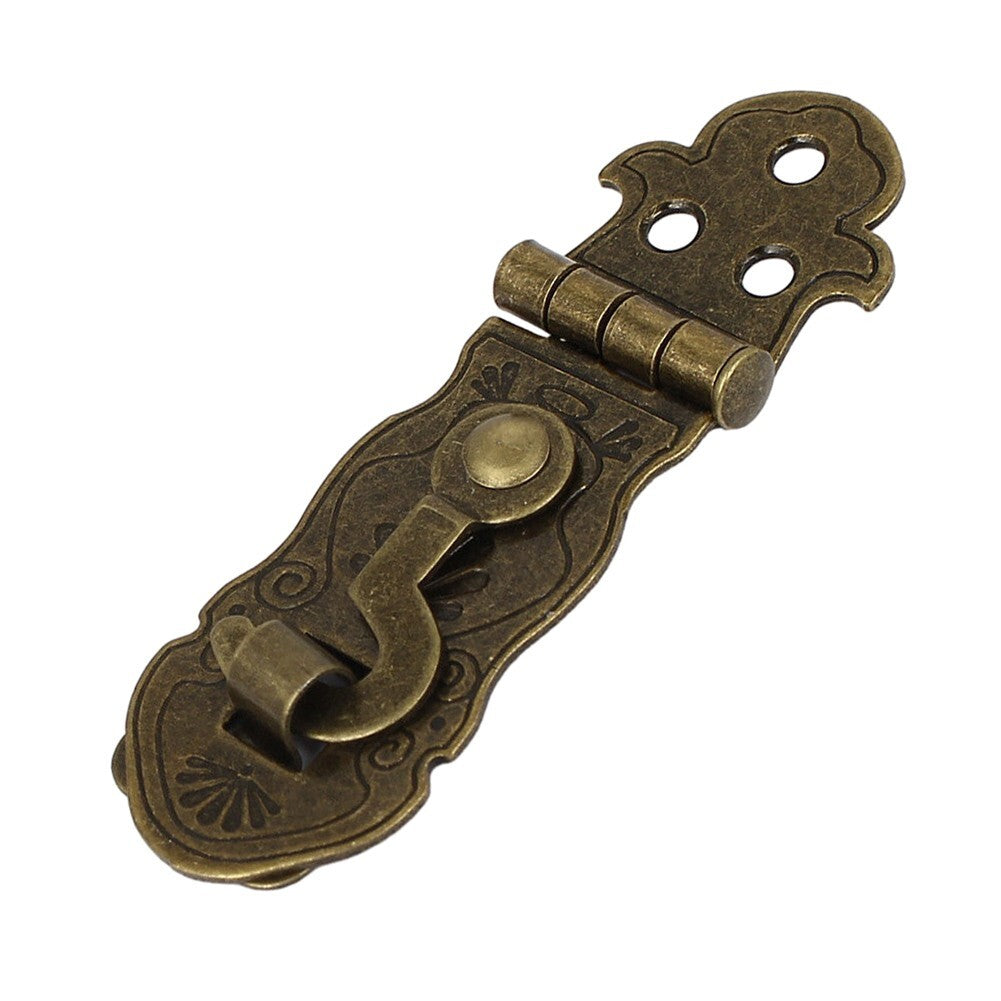 ya 14 Vintage Style Bronze Tone Lock Chest Box Clasp Hasp Latch for Wooden Furniture