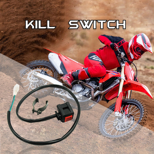 ya 1 7.4 Motorcycle Handlebar Engine Kill Switch Button Red Universal for Scooter ATV