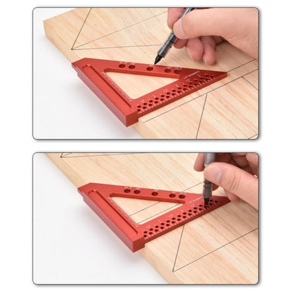ya 14 Measuring Ruler 22.5/30/45/67.5¡« Triangle Ruler Woodworking Square Protractor