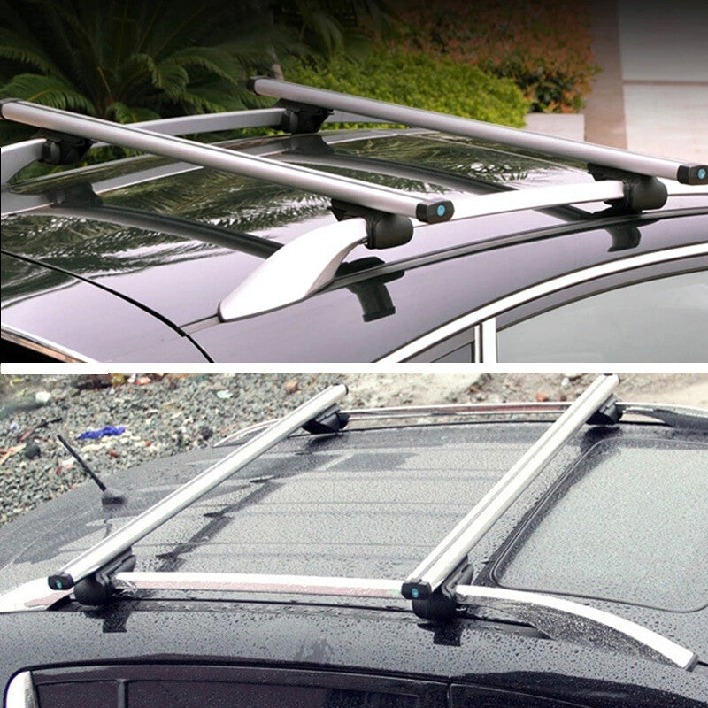 ya 5 8.7 SUV Aluminum 48 Cross Bar Top Luggage Adjustable Roof Rack Cargo Rail 175 lbs