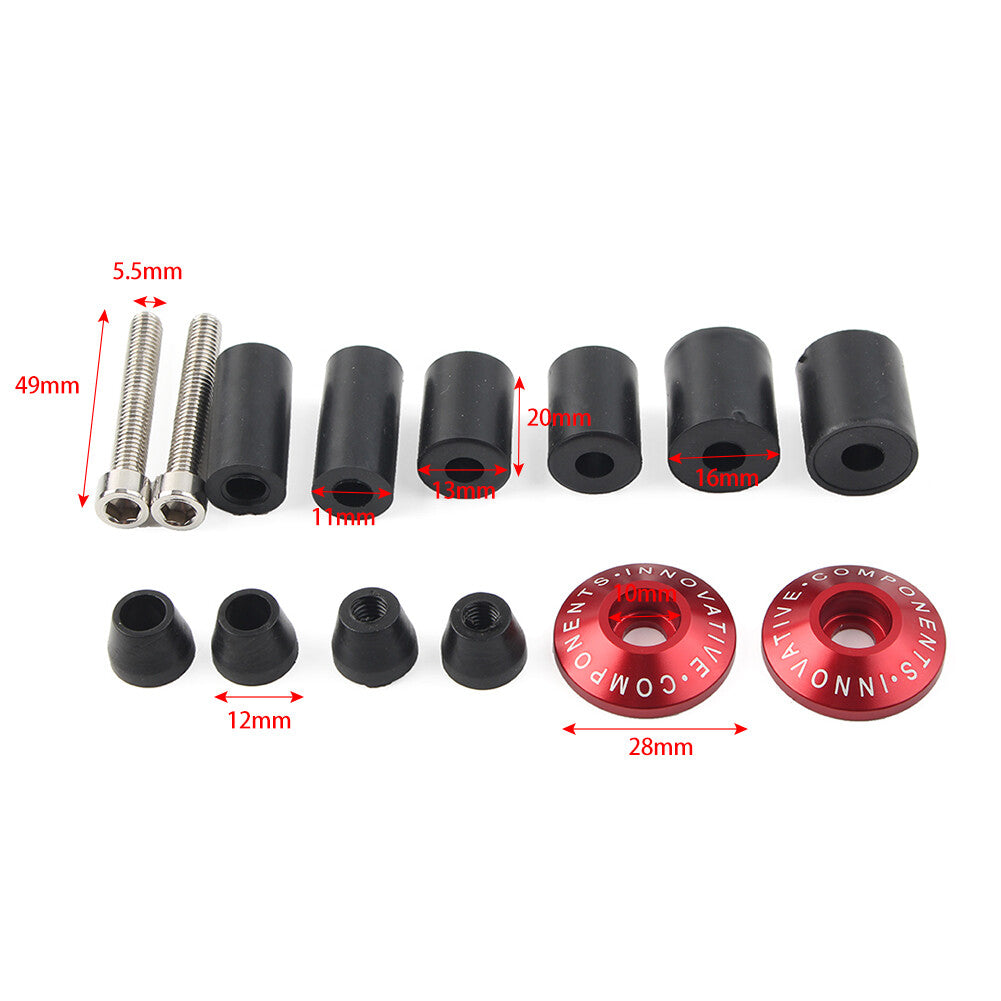 ya 5 8.7 Motorcycle CNC 7/8'' Handle Bar End Weights Handlebar Cap Plugs Dirt bike Silver