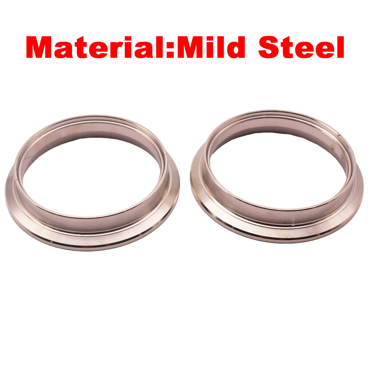 ya 2 7.16 Universal Stainless 2.5 Turbo Down Pipe V-Band Clamp &mild steel Flange