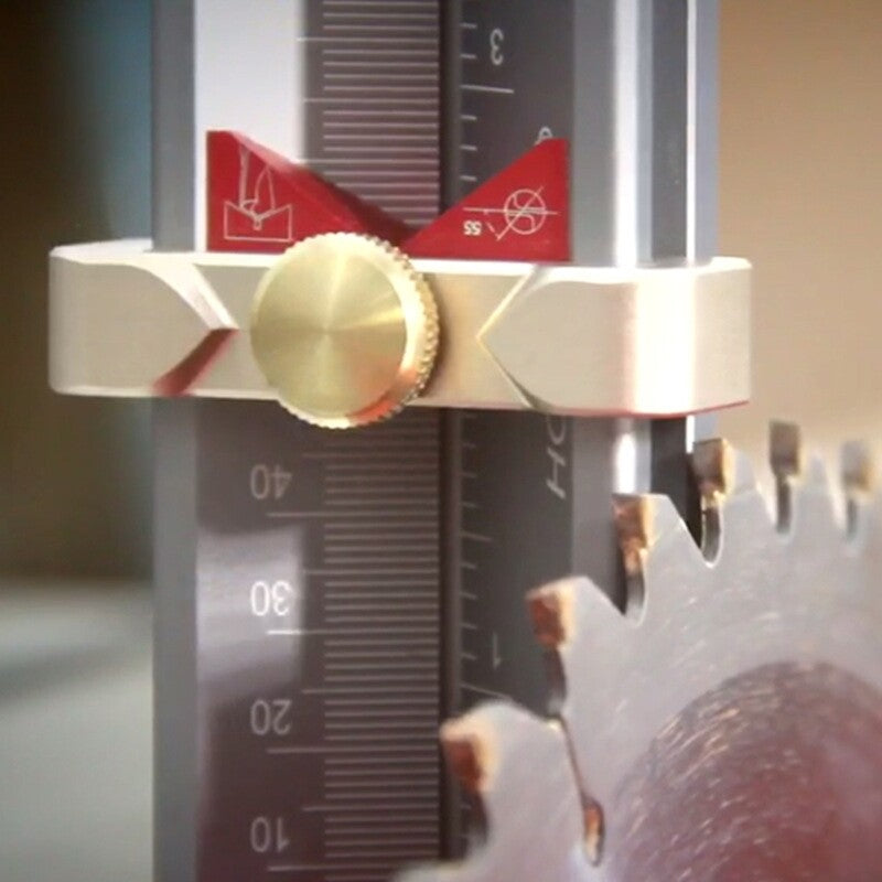 ya 26 Aluminum Woodworking Gauges Versatile for Pise Drilling & Height Adjustment