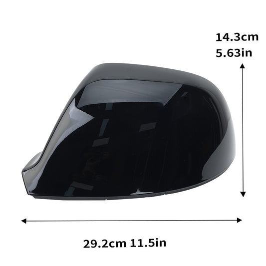ya 1 8.5.2 2¡Á for VW T5 T6 Transporter Amarok 10-19 Spiegelkappe Au?enspiegel L+R Schwarz