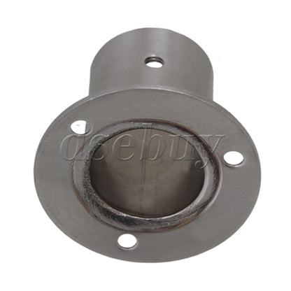 ya 26 6pcs Stainless Steel Closet Rod Flange Socket Flange Socket Holder Silver