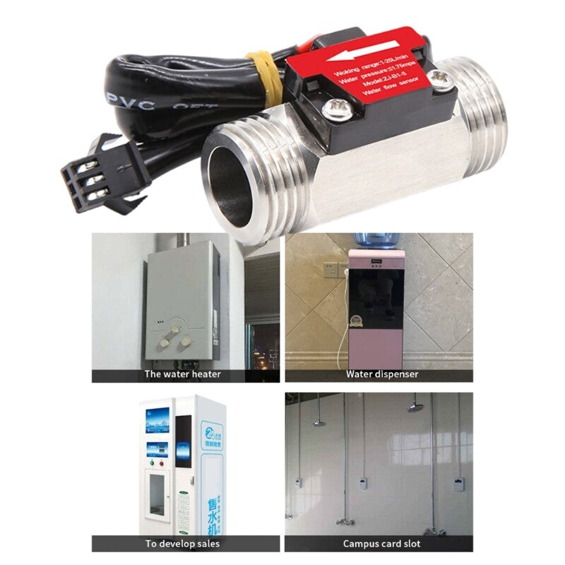 ya 14 Functio l In Pipe Water Flows Sensors Utilizing Stainless Steel Designs