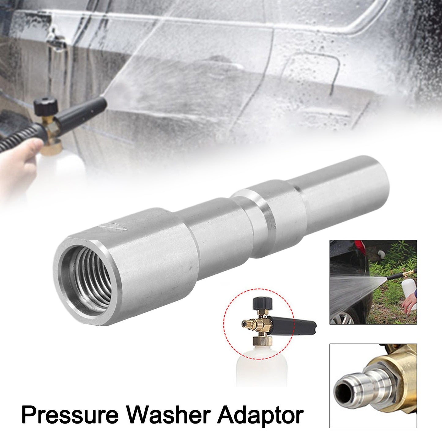 ya 26 Replacements 1/4 Adapter Snow Foam Lance For Nilfisk KEW Alto Pressure Washer