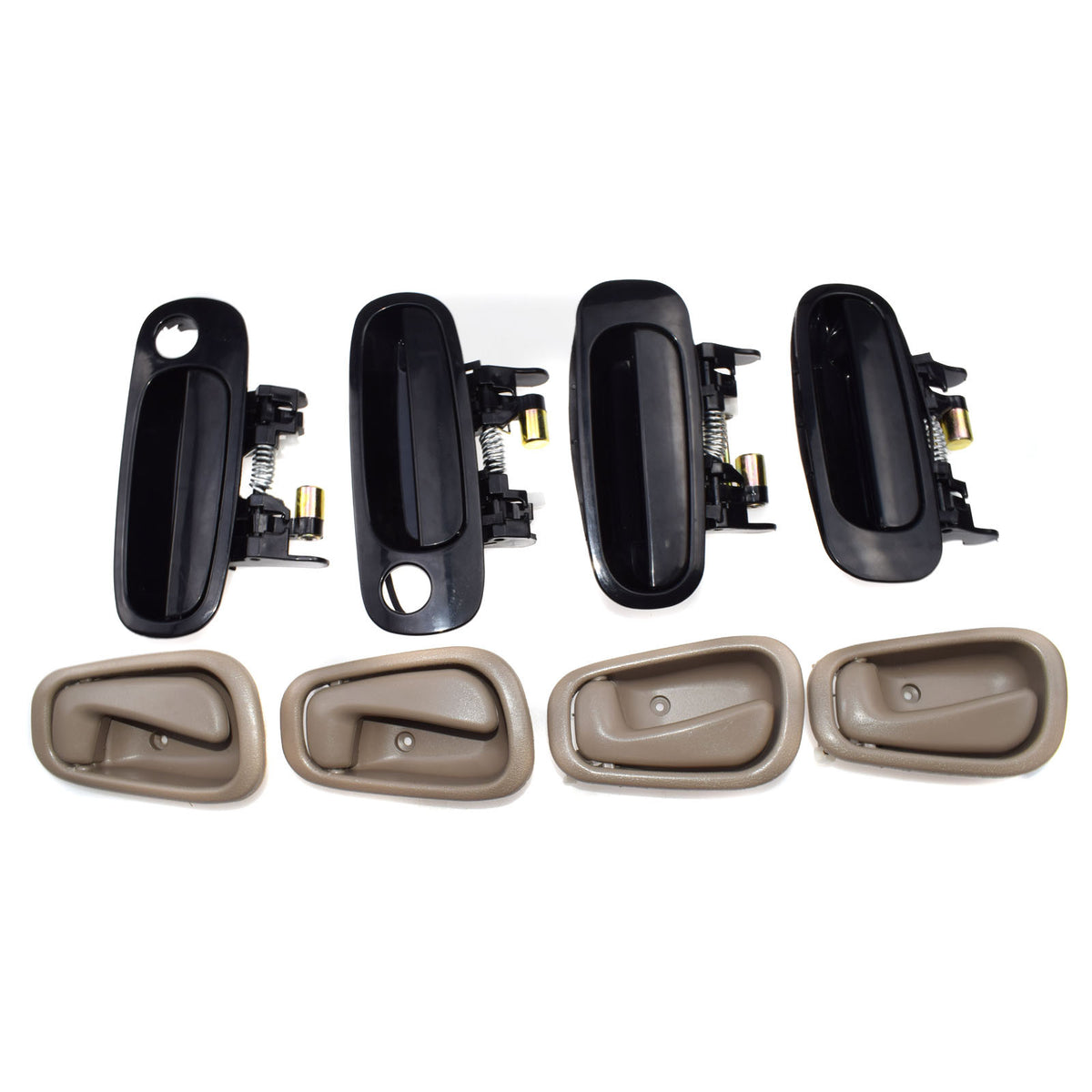 ya 5 8.7 Black Outdoor Beige Interior Door Handle for Toyota for Corolla 1998 - 2003 8 pcs 