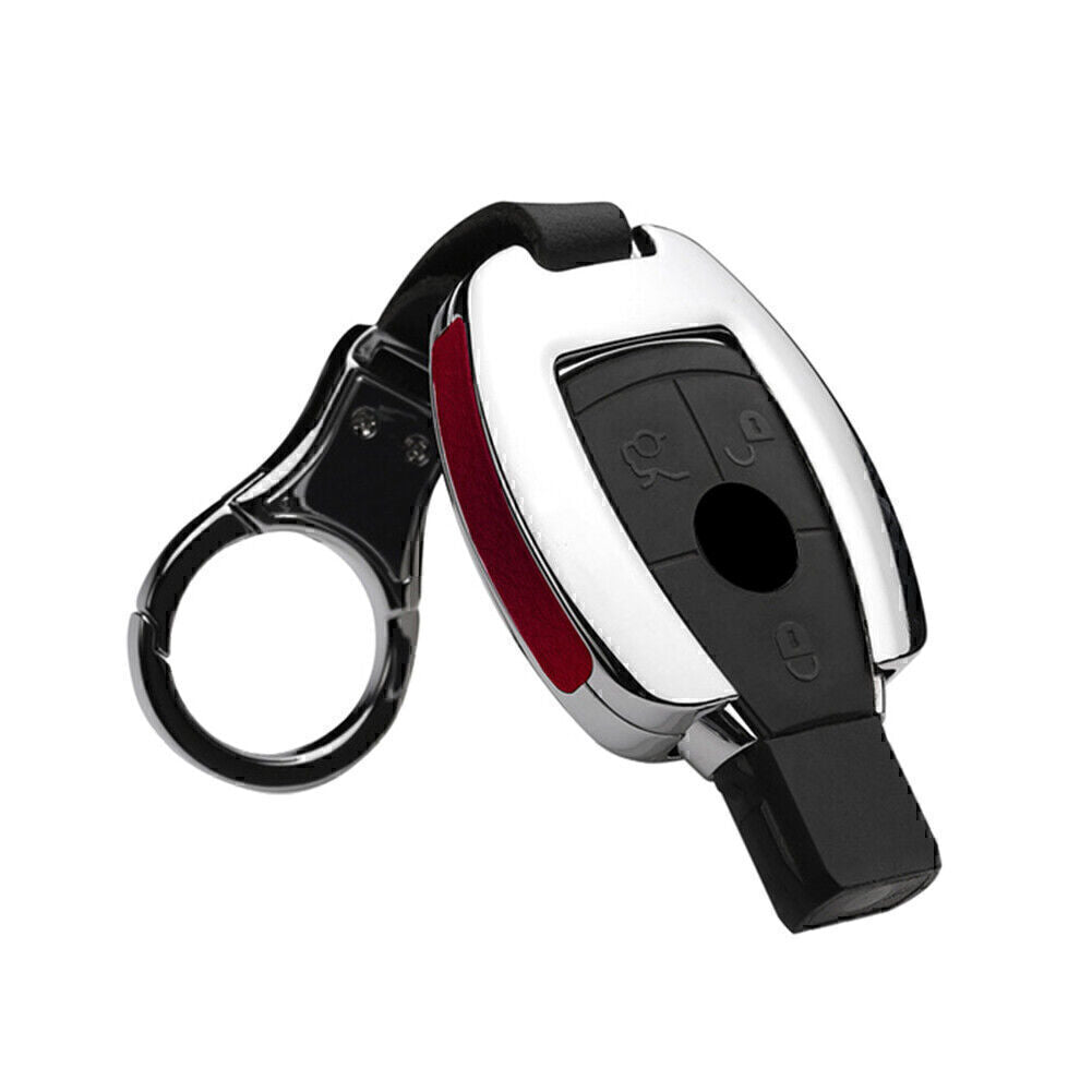 ya 5 8.7 Remote Key Fob Cover Case for Mercedes-benz V A B C E G S Class Silver Red Car
