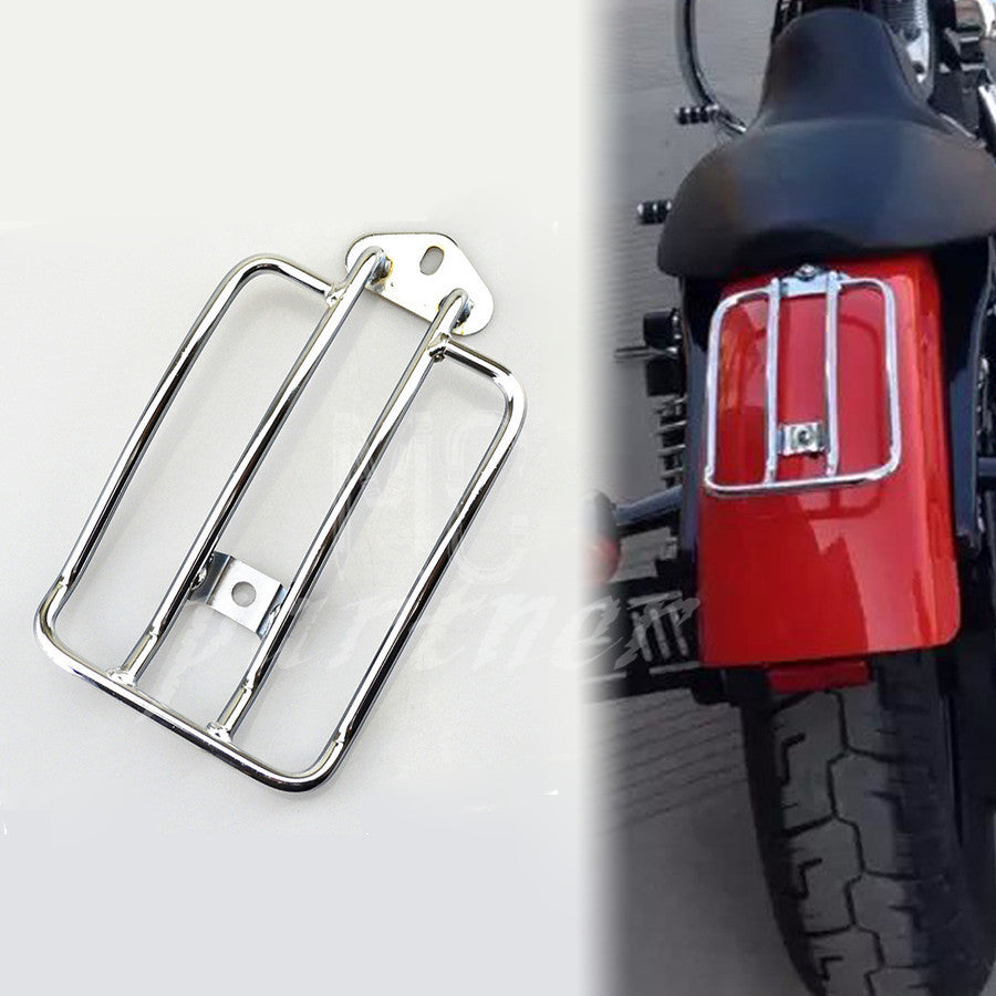 ya 12 5.21 Chrome Metal Solo for Seat Luggage Rack for Harley Sportster XL883 1200 2004-2014