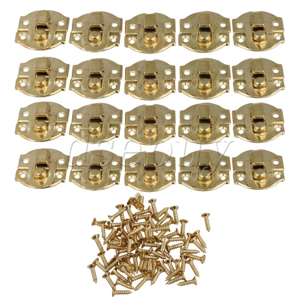 ya 14 20PCS Padlock Hasp Buckle Shackle Lock A011 for Cabinets Drawers