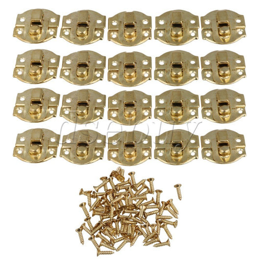 ya 14 20PCS Padlock Hasp Buckle Shackle Lock A011 for Cabinets Drawers
