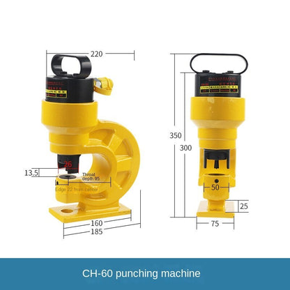 ya 26 Hydraulic Hole Punching Tool 31T Steel Angle Steel Plate Punching Machine CH-60