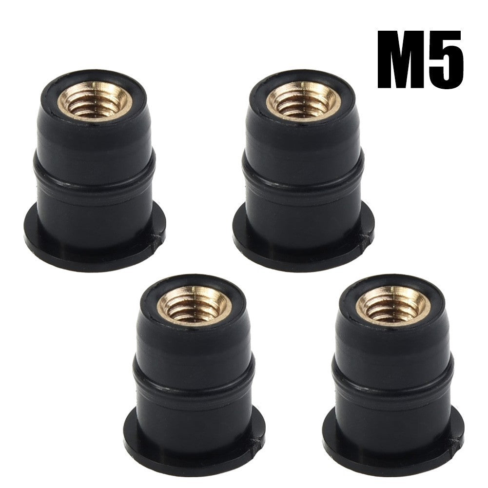 ya 4 6.21 Windshield Nuts Motorcycle Nuts 4PCS 5mm Damper M5 Motorcycle Mounting