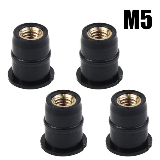 ya 4 6.21 Windshield Nuts Motorcycle Nuts 4PCS 5mm Damper M5 Motorcycle Mounting